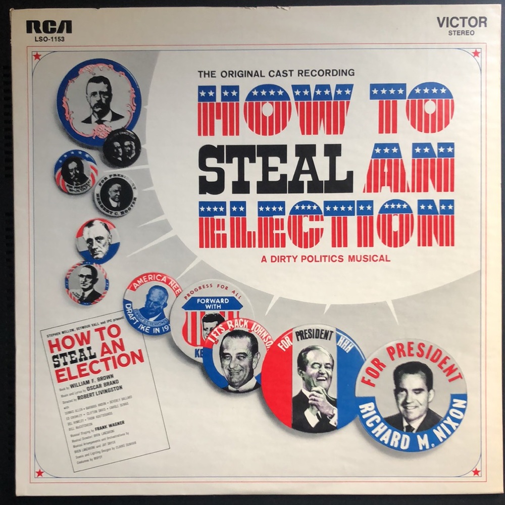 Oscar Brand How To Steal An Election Soundtrack Vinyl Lp '68